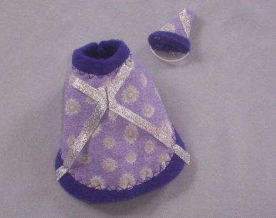 Purple Flower Gerbil Outfit